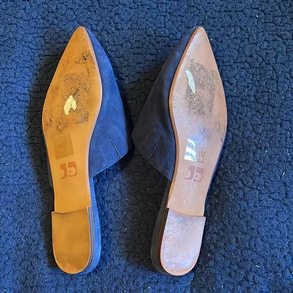 Joe’s Women's Navy Suede Mules - Picture 2 of 6
